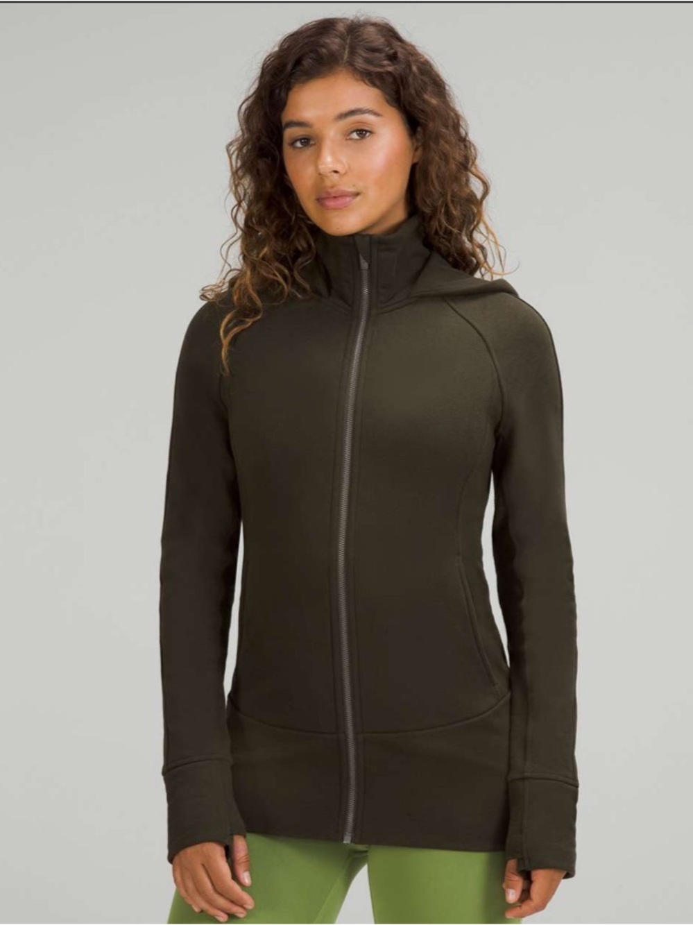 Lululemon Hooded Radiant Jacket Dark Olive 6